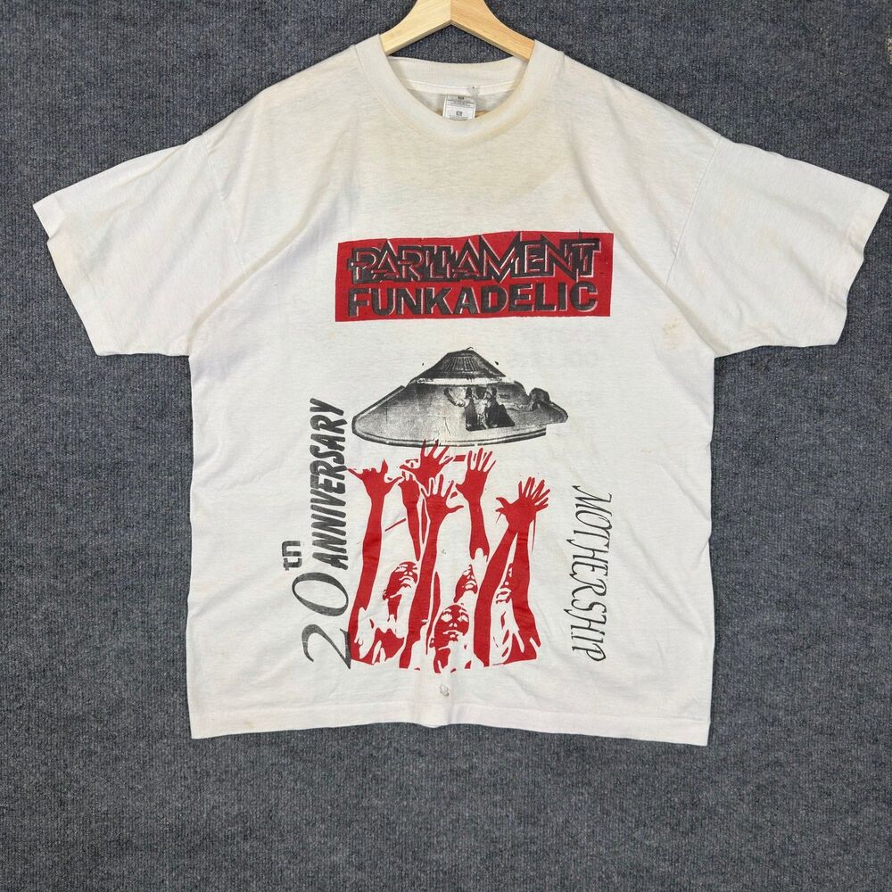 Vintage 90s Parliament Funkadelic Tour Shirt Single Stitch Band T-Shirt Size XL